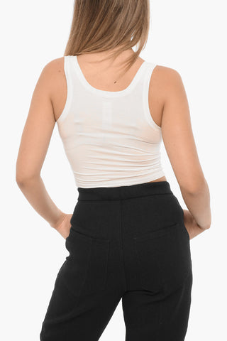 Top Crop ADRIANNE a Tinta Unita