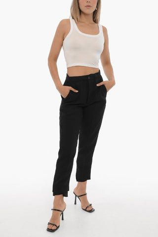 Top Crop ADRIANNE a Tinta Unita