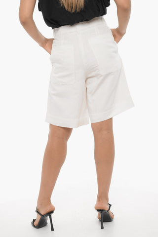 Shorts PETRA in Misto Lino a 1 Pince