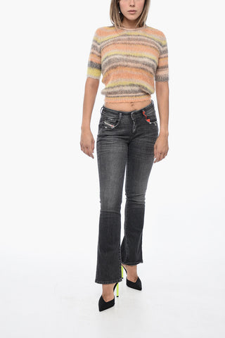 Maglia M-ICAELA a Righe con Effetto Spazzolato