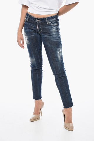 5 Pocket Jennifer Fit Denims with Raw-cut Hem 14cm
