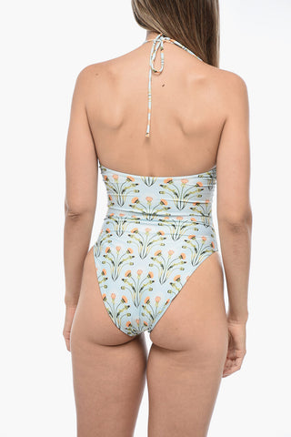 One-Piece Swimsuit SANDALO with Lace-Up Detail