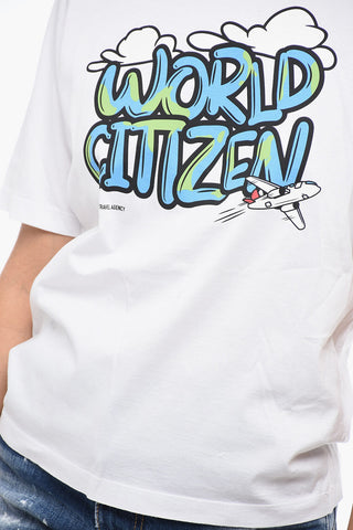 T-Shirt Girocollo WORLD CITIZEN in Cotone