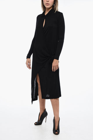 Wrap Dress D-WRIP with Asymmetric Hem