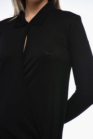Wickelkleid D-WRIP mit asymmetrischem Saum