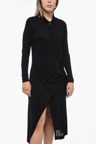 Wrap Dress D-WRIP with Asymmetric Hem