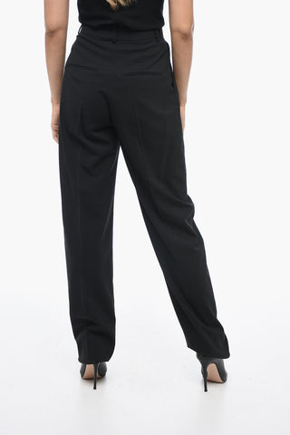 Double-breasted FLAHDANCE Virgin Wool Blend Suit with Flap Pockets