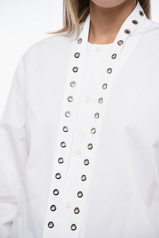 Popli Shirt with Eyelets Collar