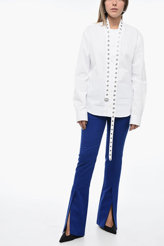 Popli Shirt with Eyelets Collar