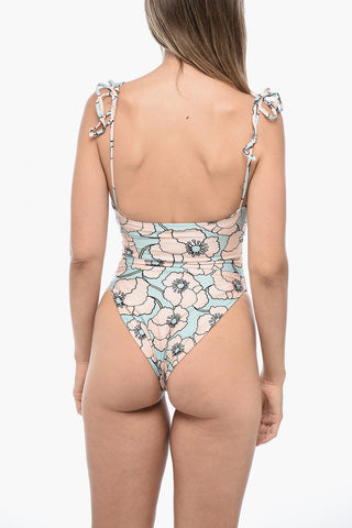 One-Piece Swimsuit RABANO with Gathered Detail