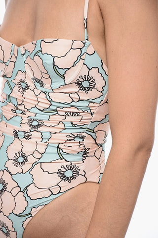 One-Piece Swimsuit RABANO with Gathered Detail