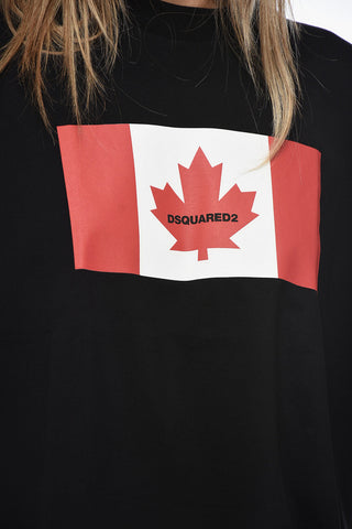 Oversized Crop T-Shirt with Logo