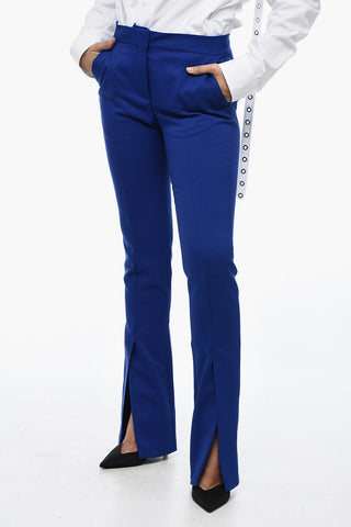 Pantaloni TECH DRILL Slim Fit Con Spacchi Sul Fondo