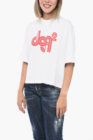 Crew Neck VERTIGO T-Shirt with Printed Logo