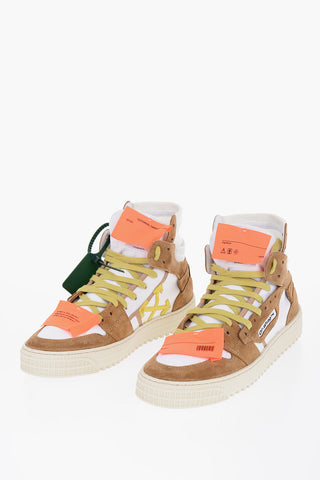 Suede Detail OFF COURT Canvas Sneakers