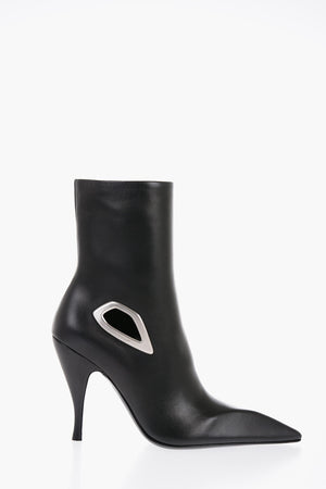 Leder-Stiefeletten CRESCENT mit 10 cm Cut-out