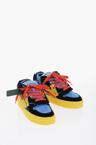 Canvas and Suede FLOATING ARROW Mid Sneakers