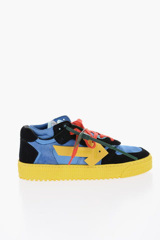 Canvas and Suede FLOATING ARROW Mid Sneakers