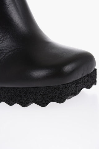 Leather SPONGE Chelsea Booties 12cm