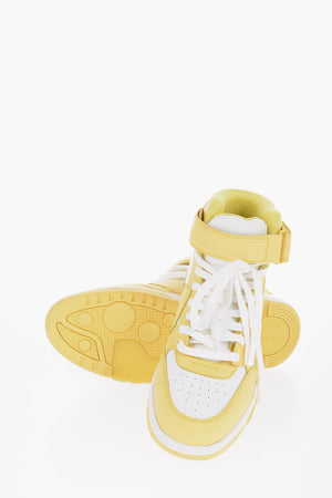 Schnür-Sneaker Aus Leder OUT OF OFFICE Mit Klettverschluss