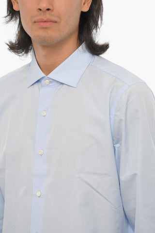 ALUMO Solid Color Poplin Cotton Shirt