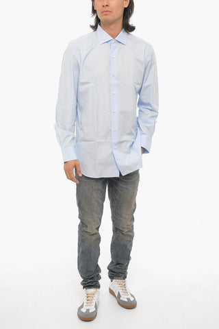ALUMO Solid Color Poplin Cotton Shirt