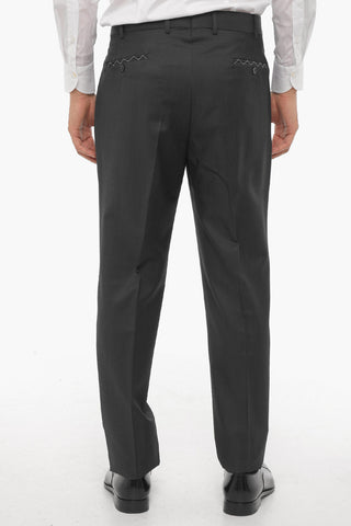 Solid Color Virgin Wool MANTUA Suit