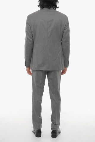 Side Vents Peak Lapel Double Breasted Suit