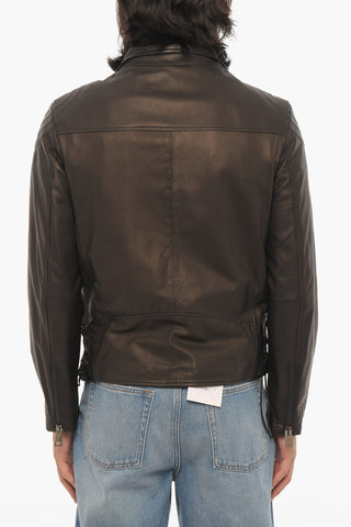 Leather DYLAN Jacket with Zip Closure