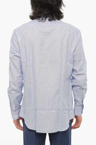 Spread Collar Cotton Shirt