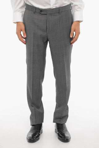 Virgin Wool Checkedn 3-Buttons Suit