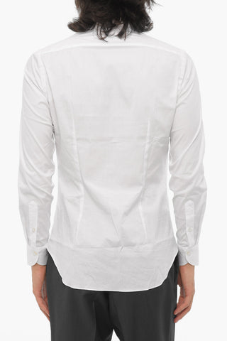 Solid Color Stretch Cotton Shirt