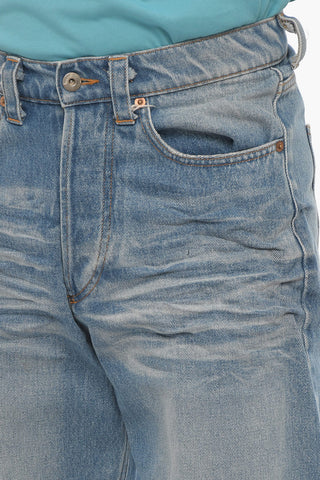 Regular Fit Stonewashed Jeans 24cm