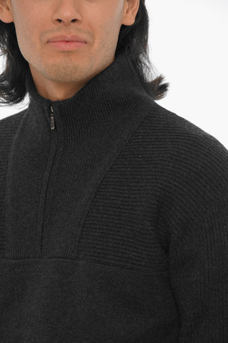 Cashmere Sweater with Half Zip