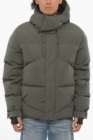 Solid Color Down Jacket with Hidden Closure