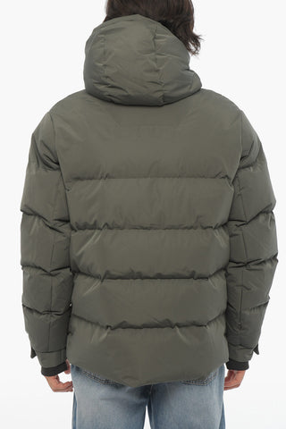 Solid Color Down Jacket with Hidden Closure