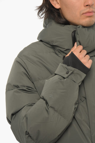 Solid Color Down Jacket with Hidden Closure
