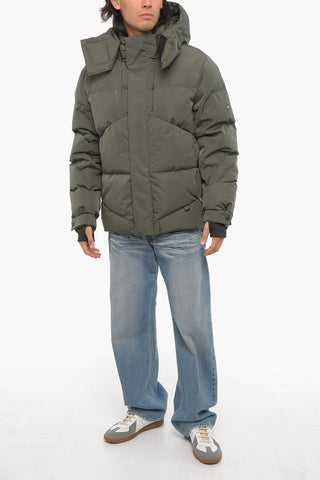 Solid Color Down Jacket with Hidden Closure
