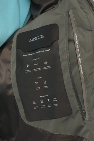 Solid Color Down Jacket with Hidden Closure