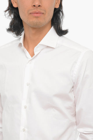 Solid Color Poplin Cotton Shirt