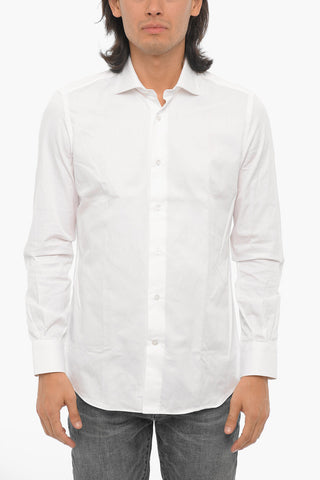 BLU Spread Collar Solid Color Shirt
