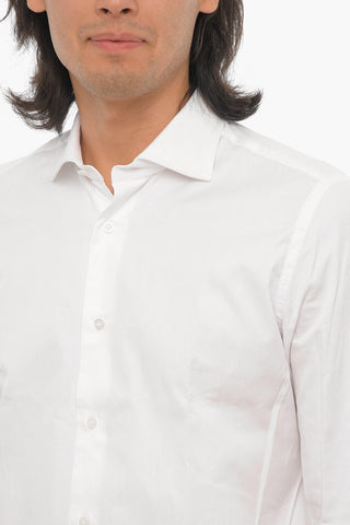 BLU Spread Collar Solid Color Shirt