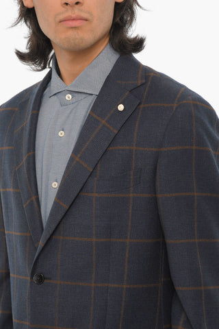 Virgin Wool Stretch Check MANTUA Suit