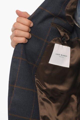 Virgin Wool Stretch Check MANTUA Suit