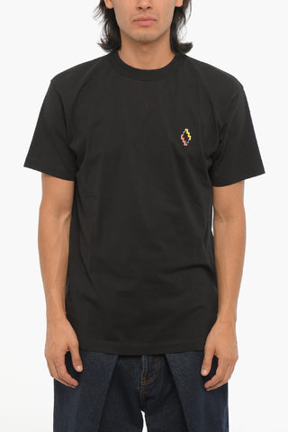 Rundhals-T-Shirt aus Baumwolle