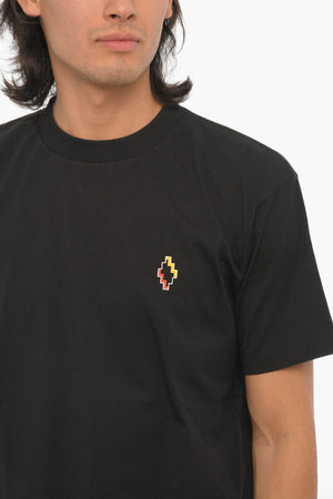 Rundhals-T-Shirt aus Baumwolle