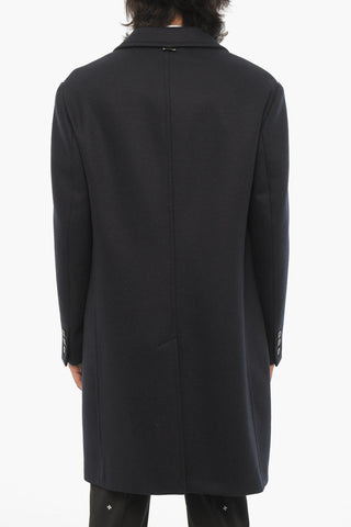 Solid Color Wool Blend Coat