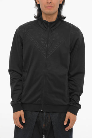 Uni-Sweatshirt mit Bandana-Motiv und Reißverschluss