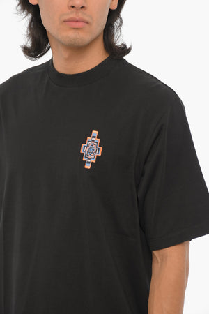 T-Shirt mit Rundhalsausschnitt OPTICAL CROSS einfarbig