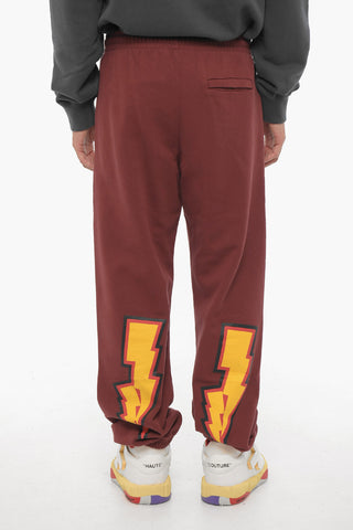 Brushed Cotton Joggers With Elastic Waistband